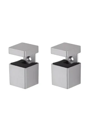 Premium Dolle Bloc 2.5 in. H X 1.3 in. W X 1.3 in. D Silver Metal Shelf Clips, Pack of 5