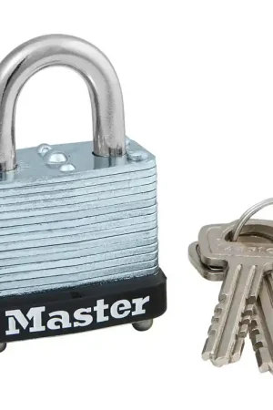 Fan Favorite Master Lock 1-1/16 in. H X 1-1/8 in. W Laminated Steel Warded Locking Exterior Padlock, Pack of 4
