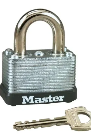 Master Lock 1-1/2 in. W Laminated Steel Warded Locking Warded Padlock, Pack of 4 Affordable
