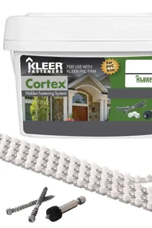 Kleer Cortex No. 7 acre X 2 in. L Hex Drive Hex Head Self Tapping Trim Screws with Plugs, Pack of 4 Bargain