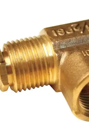 Bargain Blue Flame 0.5 in. Polished Brass Straight Valve Body