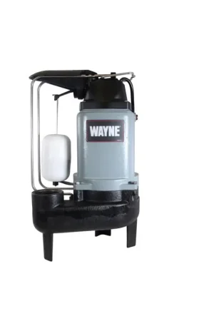 Wayne 1/2 HP 9000 gph Cast Iron Vertical Float Switch Sewage Pump Free Returns