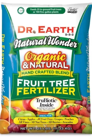 Dr. Earth Natural Wonder Organic Fruit 5-5-2 Plant Fertilizer 25 lb Low Price