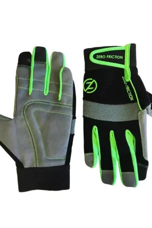 Zero Friction One Size Fits All Nylon/Polyurethane Work Green Gloves Sale