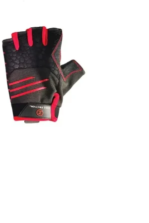 Time-Limited Zero Friction Men's Universal Fit Work Gloves Black/Red One Size Fits Most 1 pair