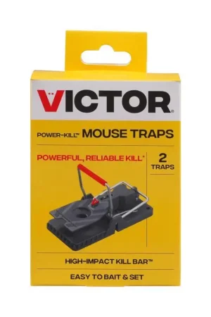 Super Sale Victor Power-Kill Small Snap Trap For Mice 2 pk
