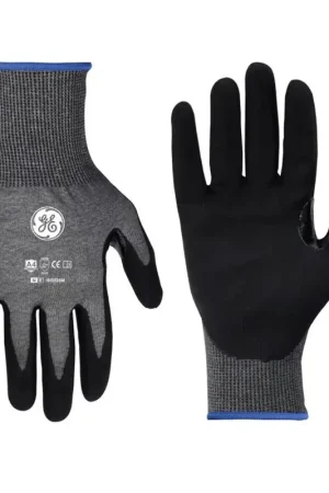 Final Sale General Electric Unisex Dipped Gloves Black/Gray M 1 pair