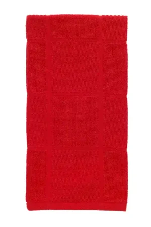 T-Fal Red Cotton Checked Parquet Kitchen Towel 1 pk, Pack of 6 Buy Online