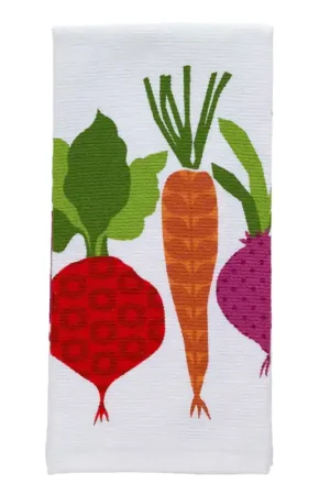 T-Fal Multicolored Cotton Veggies Kitchen Towel 1 pk, Pack of 6 Trending