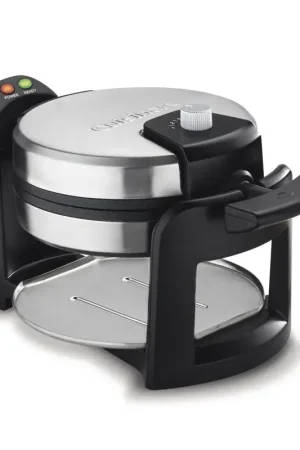 Cuisinart 1 waffle Brushed Silver Stainless Steel Rotary Waffle Maker Best Price