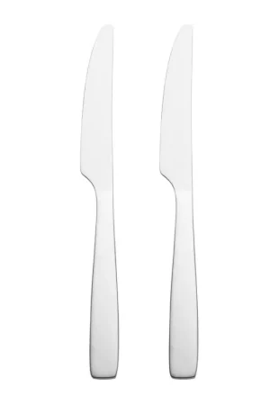 Shop Now Hampton Forge Silver Stainless Steel Flatware Dinner Knife Set 2 pc