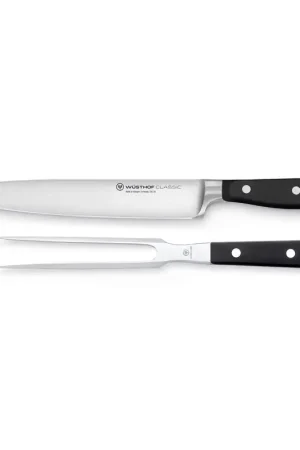 Certified WUSTHOF Stainless Steel Carving Set 2 pc
