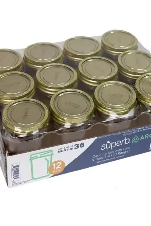 Superb Arglass Wide Mouth Canning Jar 16 oz 12 pk Markdown