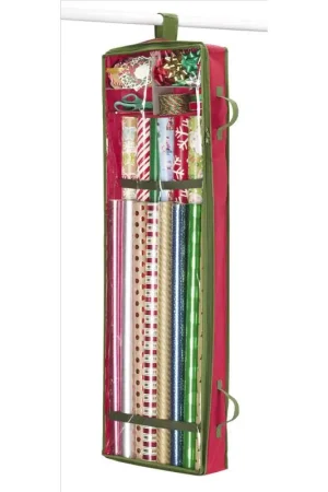 Hot Deal Whitmor Green/Red Gift Wrap/Bag Organizer, Pack of 6