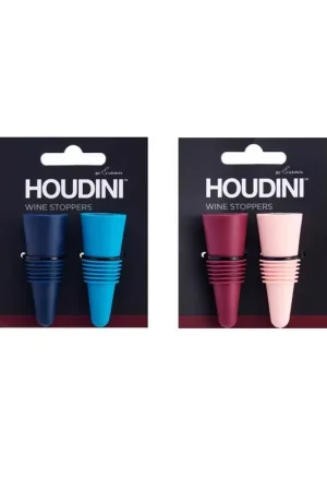 Today Only Houdini Assorted Stainless Steel/Silicone Bottle Stopper