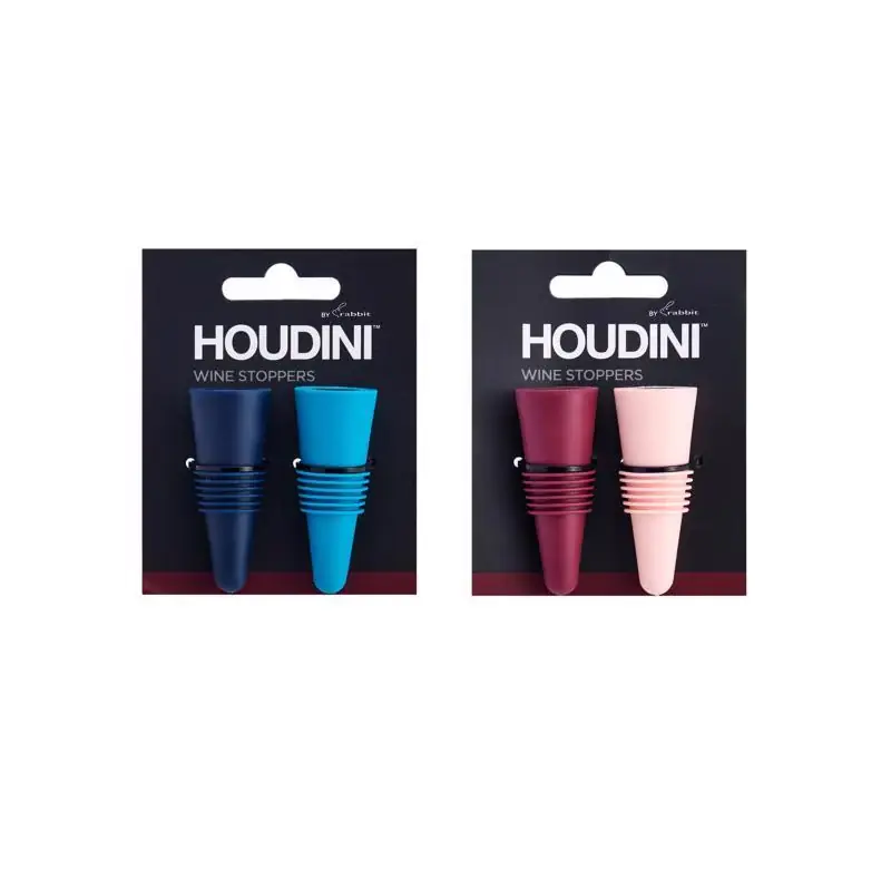 Today Only Houdini Assorted Stainless Steel/Silicone Bottle Stopper