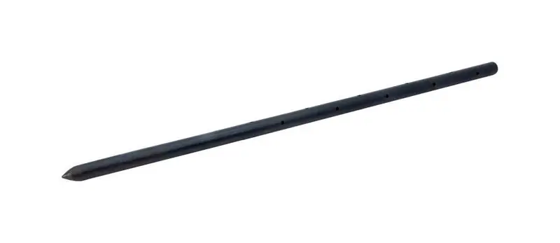 Buy Today Grip-Rite Steel Round Stake with Holes 24 in. H X 0.75 in. D, Pack of 10