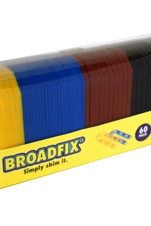 Broadfix 1.7 in. W X 4 in. L Hard Plastic Shims 60 pk, Pack of 14 Price Cut