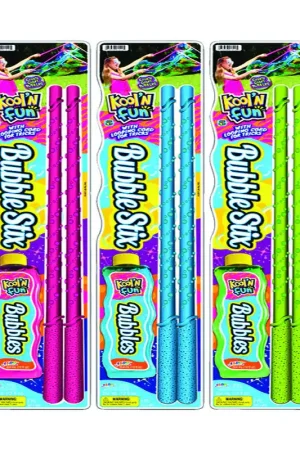 Limited Time Ja-Ru Kool'N Fun Bubble Set with Wand Assorted 3 pc, Pack of 6