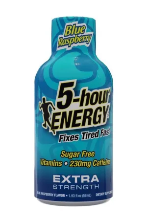 5-hour Energy Extra Strength Sugar Free Blue Raspberry Energy Shot 1.93 fl. oz., Pack of 12 Today Only