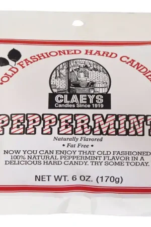 Claeys Old Fashioned Natural Peppermint Hard Candy 6 oz Today Only