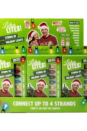 Lotsa Lites LED Multicolored 20 ct String Light String 9 ft., Pack of 24 Clearance